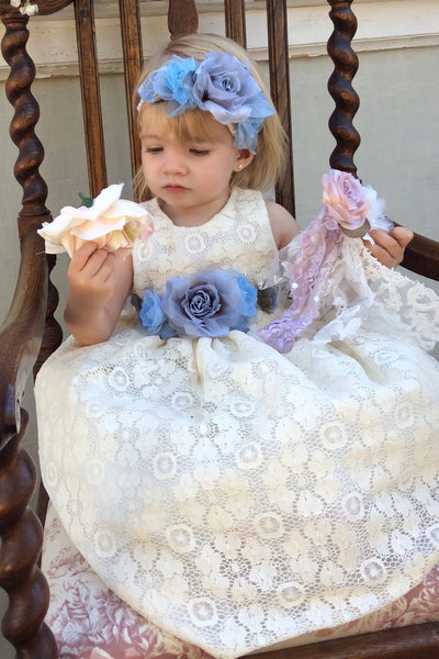 Cotton Ivory Baby Dress - Roxy