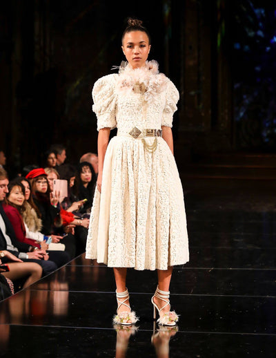 Foxy - Winter Fur Dress NYFW Runway