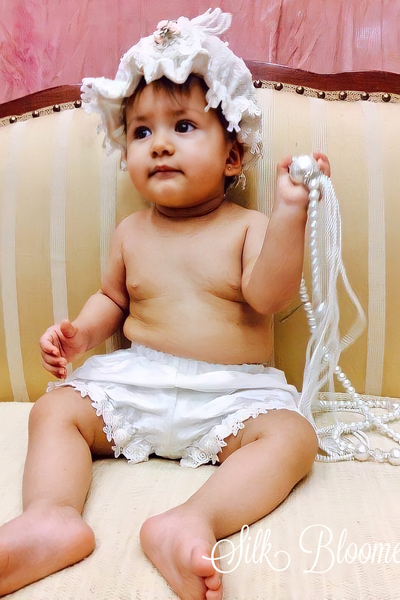 Silk Bloomers - Christening - Heirloom Christening Gown