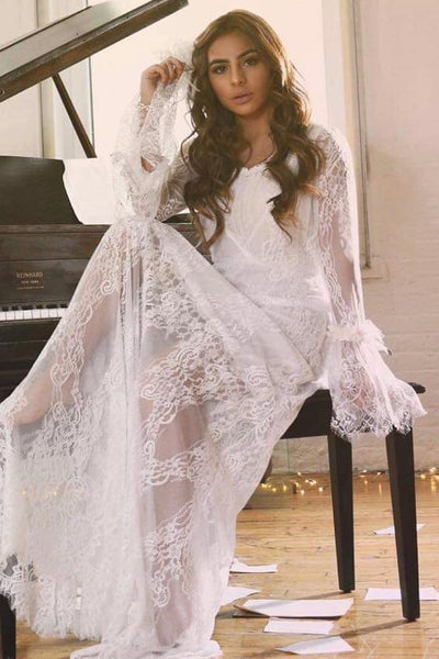 Vintage Lace Wedding Dress – Romantic Bridal Gown with Classic Elegance