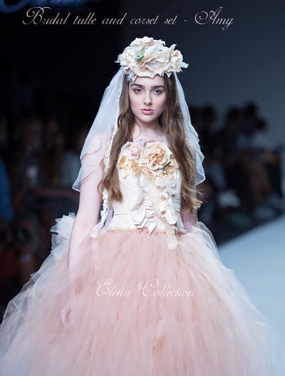 Bridal Tulle Skirt and Corset - Amy