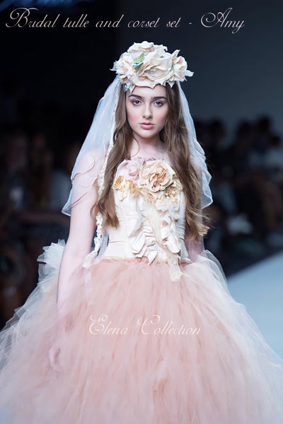 Bridal Tulle Skirt and Corset - Amy