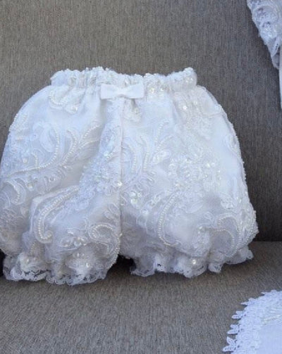 MATCHING - Silk Blanket 36x36 - Heirloom Christening Gown