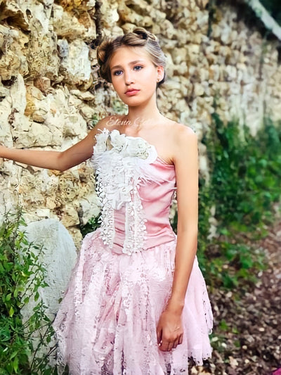 Blush Ivory Corset Top - Gigi