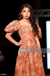 Mesh Print Boho Dress - Brielle