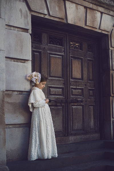 Winter Ivory Faux Fur Dress and Belt - Natasha
