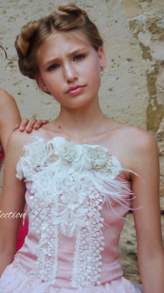 Blush Ivory Corset Top - Gigi