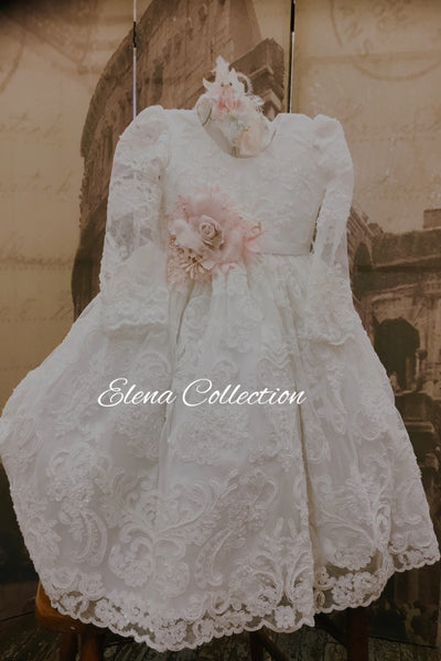 Christening Dress Toddler - Brenda - Heirloom Christening Gown