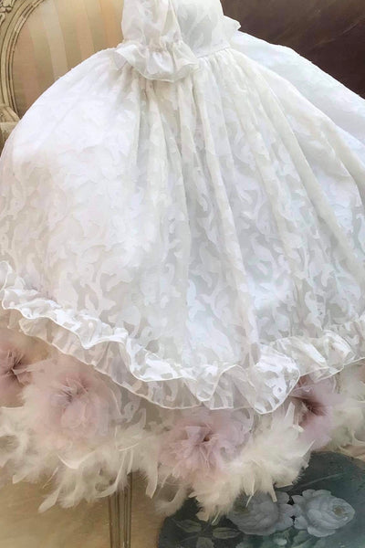 Marabou Gown