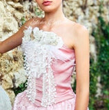 Blush Ivory Corset Top - Gigi