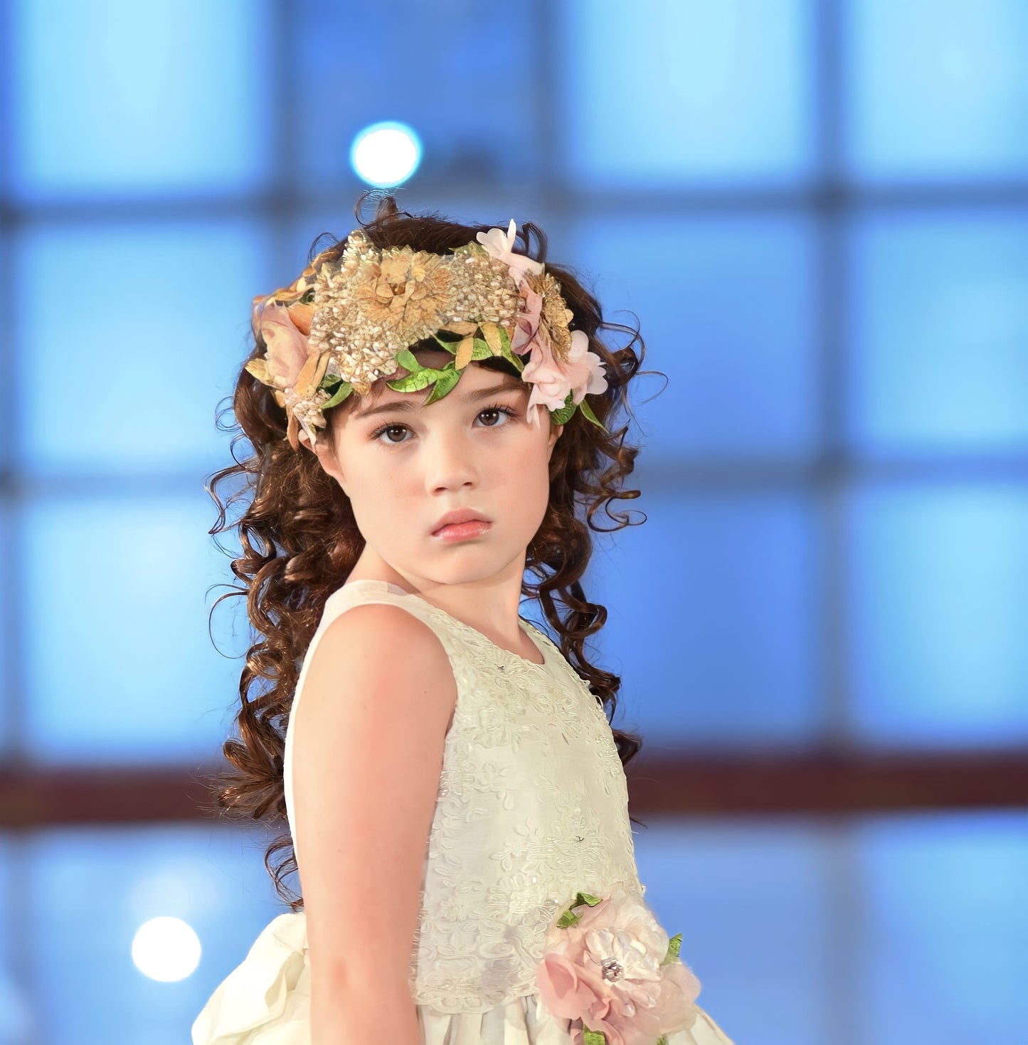 Flower Girl Silk Dress - Loren