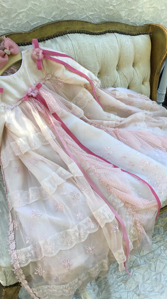 Blush - Heirloom Christening Gown