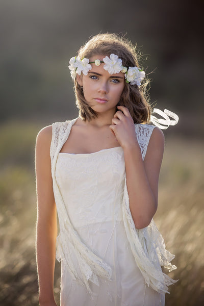 Flower girl silk organza dress-Bridal - ElenaCollection
- 2