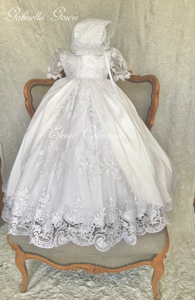 Gabriella Gown - Heirloom Christening Gown