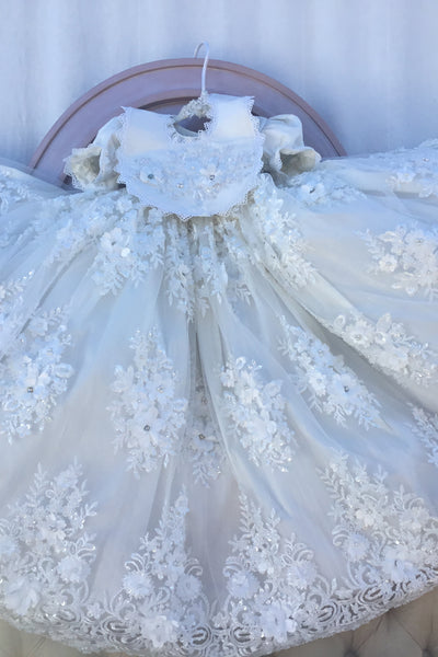 Damiana - Baptism Gown  - Heirloom Christening Gown