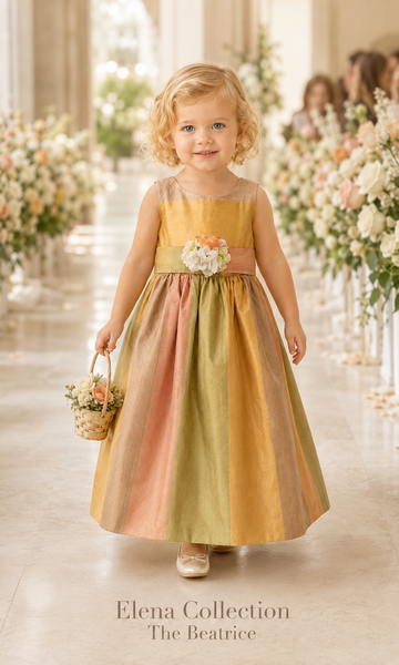The Beatrice Silk Flower Girl Dress