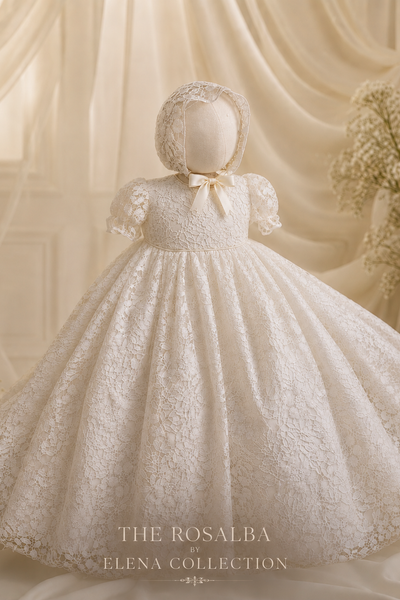 The Rosalba  - Heirloom Christening Gown