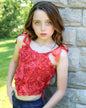 Girls Roses Top - Ellie