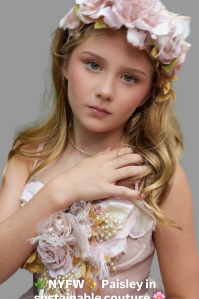 Headband Hand-Dyed Floral Couture
