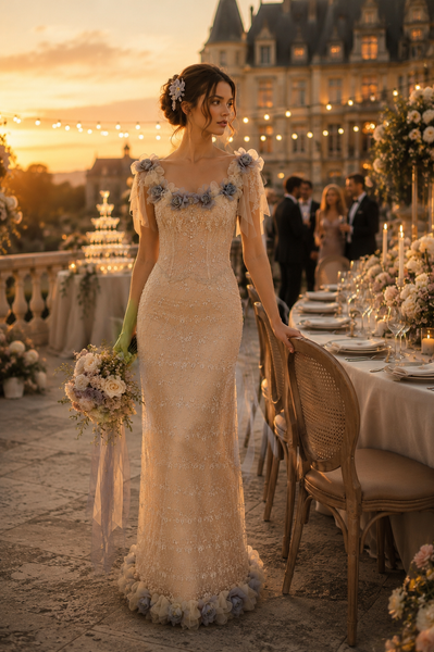 Elena Collection – Couture Bridesmaid Corset & Skirt Set