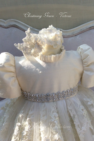 Victoria Gown  - Heirloom Christening Gown