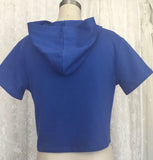 Sparkle Royal Blue Rhinestone Hoodie - Lexy