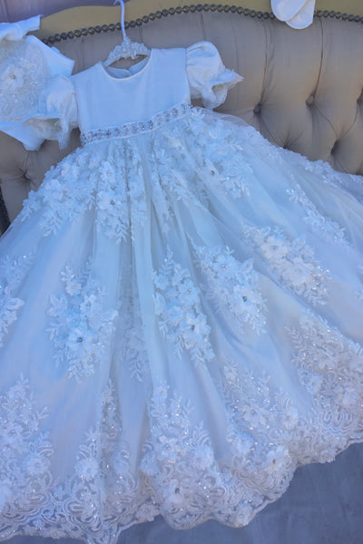 Damiana - Baptism Gown  - Heirloom Christening Gown