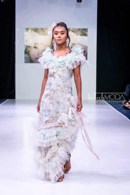 Floral Chiffon Bohemian Dress - Abbie