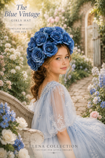 The Blue Vintage Girls Hat