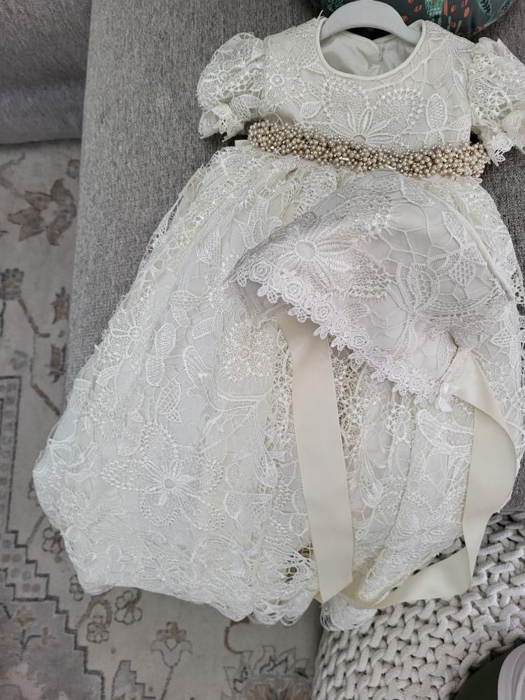 Christening Gown Lace - Isabel