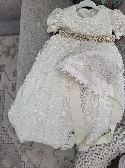 Christening Gown Lace - Isabel
