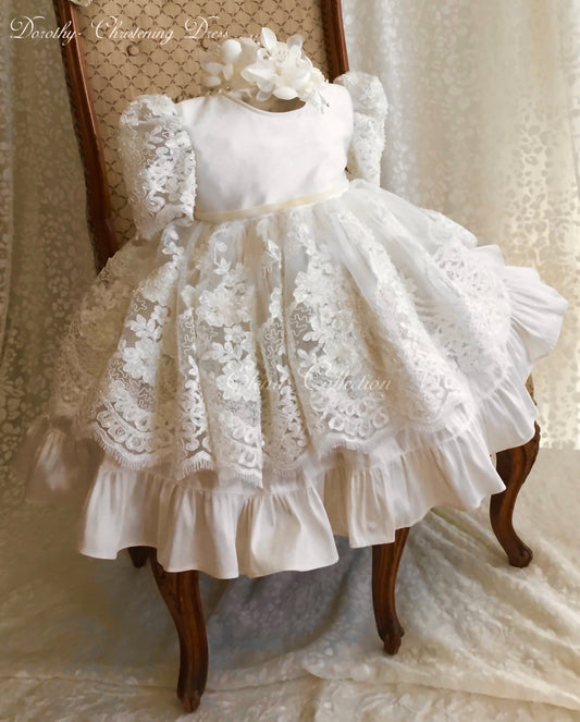 Christening Dress Silk - Dorothy