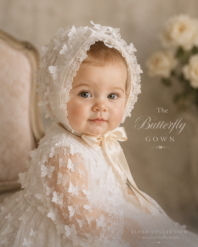 The Butterfly  - Heirloom Christening Gown