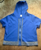 Sparkle Royal Blue Rhinestone Hoodie - Lexy