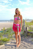 Retro Floral Checkered Bikini Set – Vintage-Inspired 90s Revival