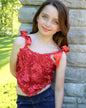 Girls Roses Top - Ellie