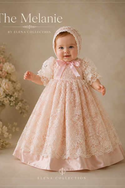 The Melanie  - Heirloom Christening Gown