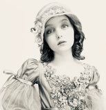 Vintage-Inspired Cloche Hand-Dyed Girls Hat with Floral Embellishments