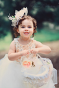 Flower Girl Tulle Dress - Honey