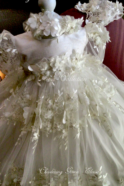 Eloisa  - Heirloom Christening Gown