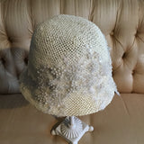 Bridal Cloche Hat - Amber