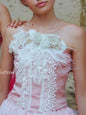 Sustainable Floral Lace Corset Top Handcrafted – Barbie