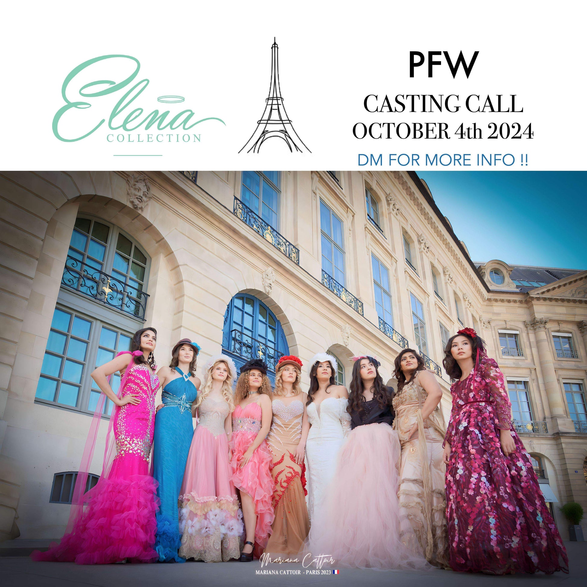 PARIS PFW RUNWAY SHOW October 4th 2024 The Ritz Paris – Elena Collection