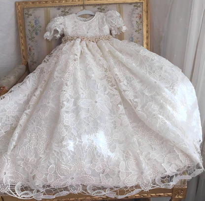 Christening Gown Lace - Isabel