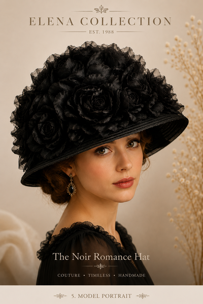 The Noir Romance Hat | OOAK Women’s Couture Hat