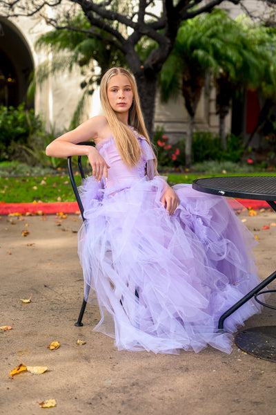 Corset and Tulle Chiffon Skirt - Maggie