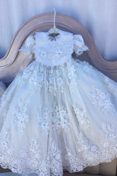 Damiana - Baptism Gown  - Heirloom Christening Gown