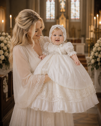Casandra Gown  - Heirloom Christening Gown