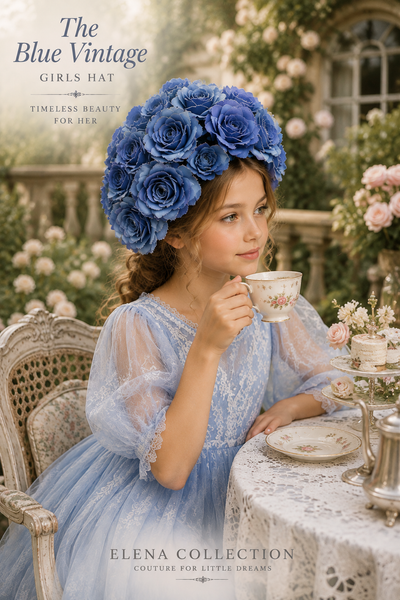 The Blue Vintage Girls Hat