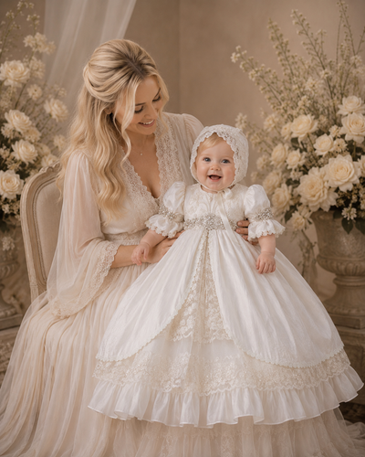 Casandra Gown  - Heirloom Christening Gown